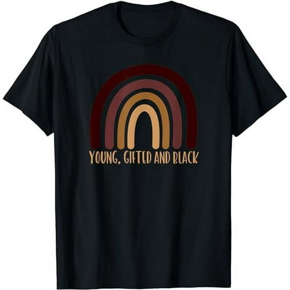 Young Gifted And Black Rainbow - Black History Month - Junet T-Shirt
