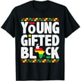 thumbnail image 1 of Young Gifted Black4 Black Magic Girl Boy Black History T-Shirt, 1 of 4
