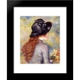 thumbnail image 1 of Young Girl Holding at Bouquet of Tulips 20x24 Framed Art Print by Renoir, Pie..., 1 of 2