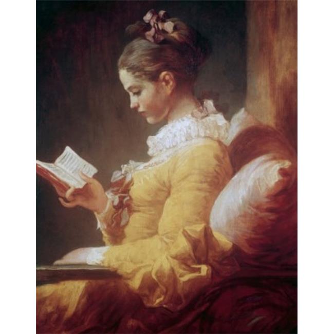 Young Girl Reading C1776 Jean Honor Fragonard 1732-1806 French National Gallery of Art Washington Dc USA - 18 x 24 in.