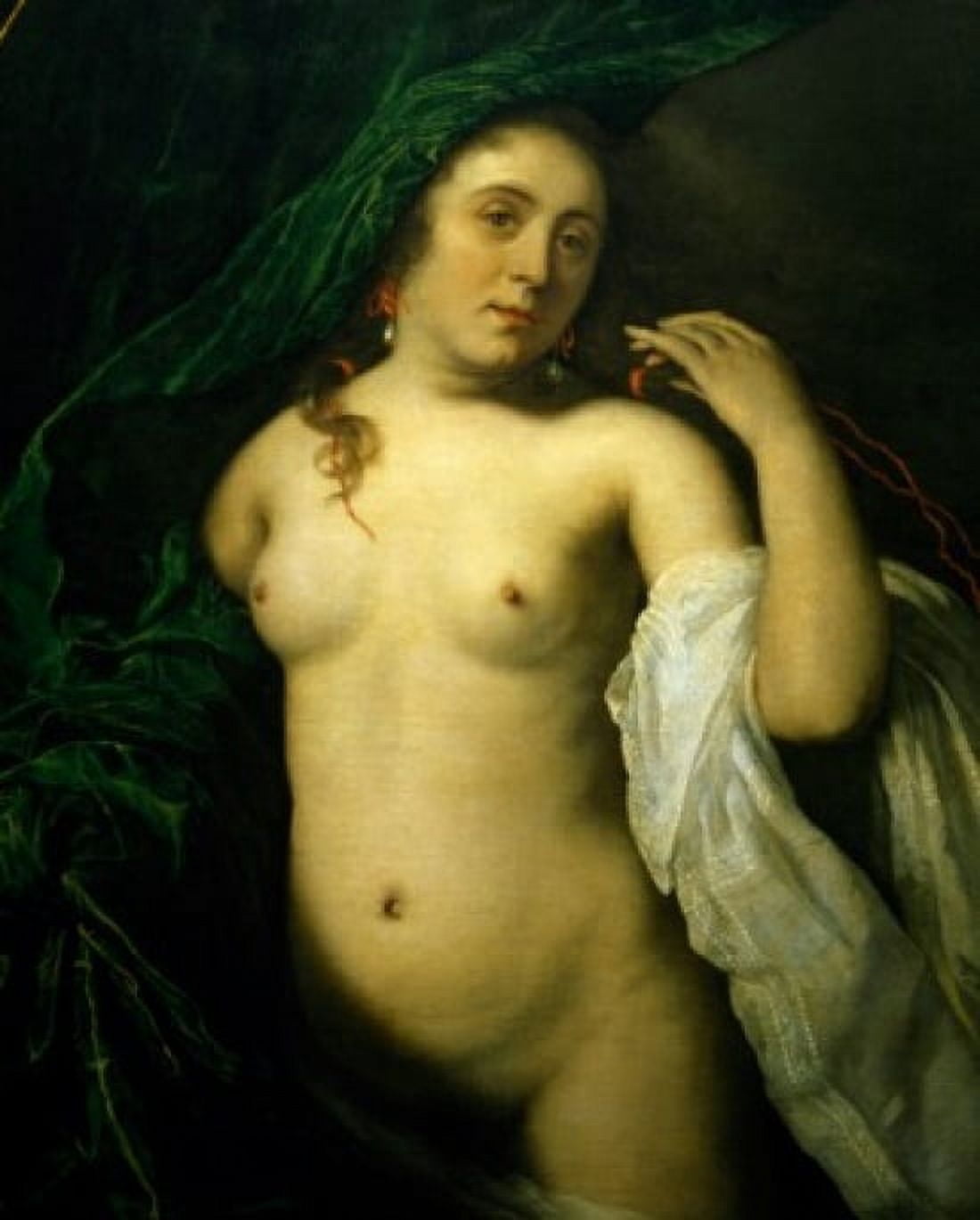 Young Girl with Veil and Drapery by Bartholomeus van der Helst 1658 1613-1670 France Paris Musee du Louvre Canvas Art - Bartholomeus van der Helst (18 x 24)