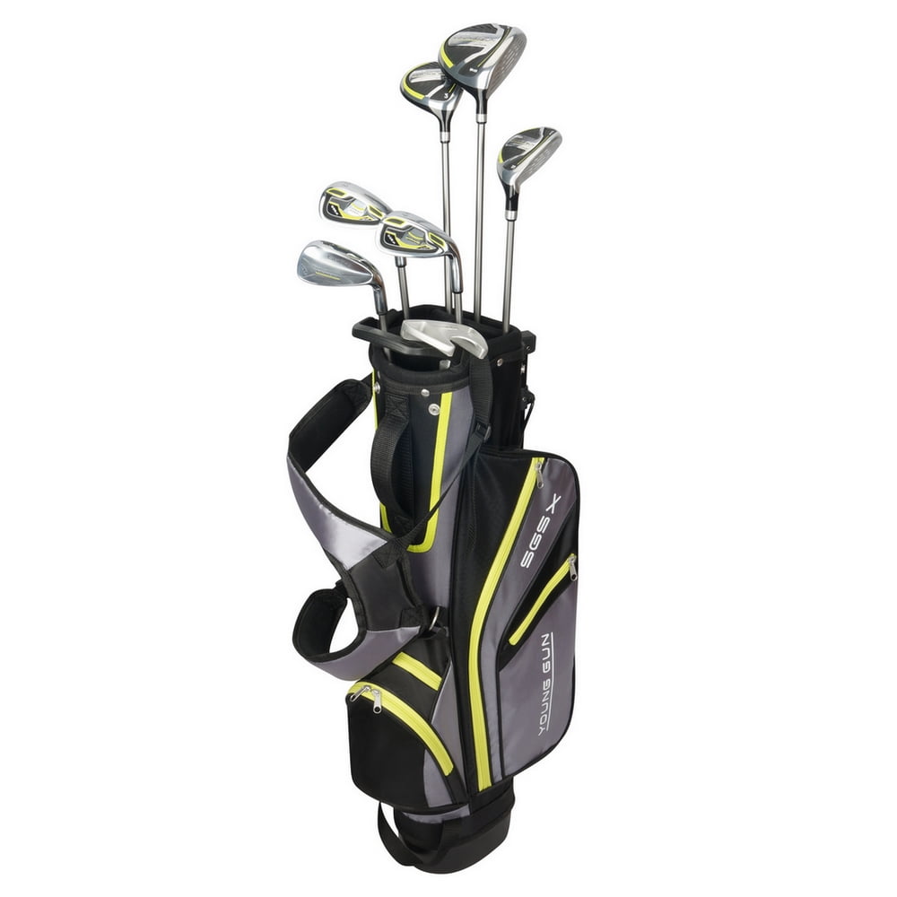 Young Gun SGS X Ace Junior Golf Clubs Set with Bag, Right Hand, Green Ages 1214