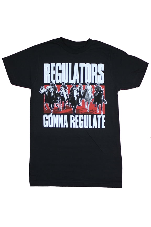 Young Guns Mens T-Shirt - Regulators Gonna Regulate Horse Image (Small)