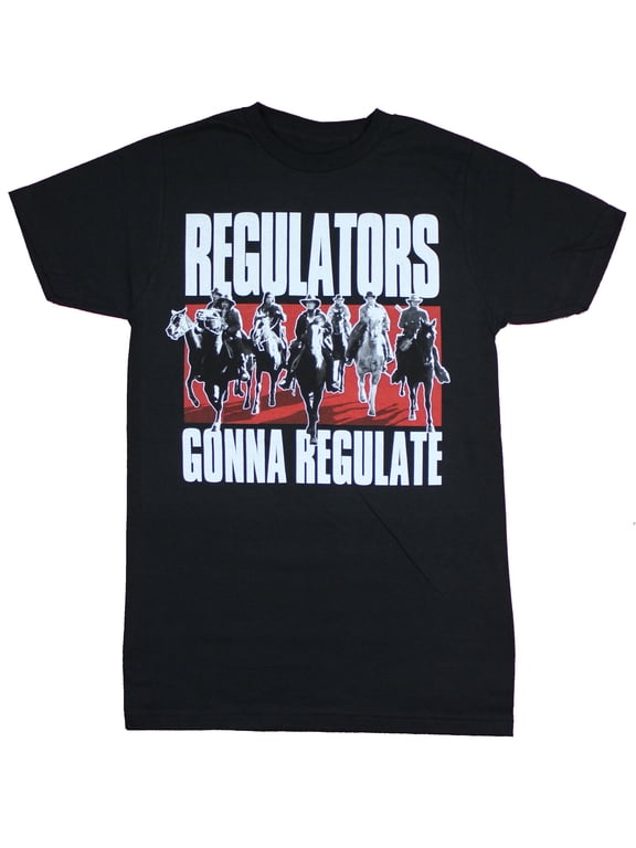 Young Guns Mens T-Shirt - Regulators Gonna Regulate Horse Image (Small)