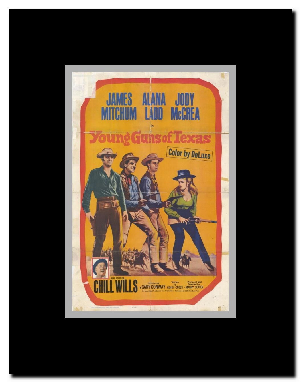 Young Guns of Texas Framed Movie Poster