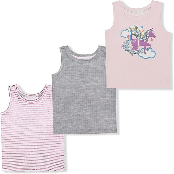 Young Hearts Girls 3 Pack Tanks, 8-20