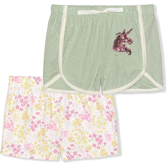 Young Hearts Girls Generic - 2 Pack Lounge Short, Toddler