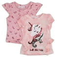thumbnail image 1 of Young Hearts Toddler Girl 2Pk Short Sleeve Tops , Size 2T-4T, 1 of 5