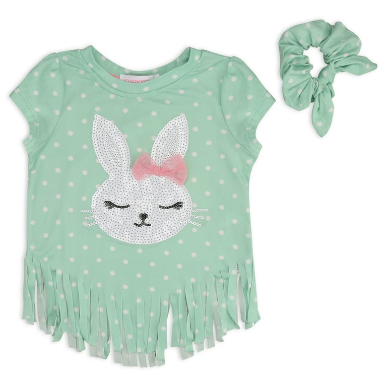 Polka Dotted Pink Bunny Tee Polka Dotted Pink Bunny Tee