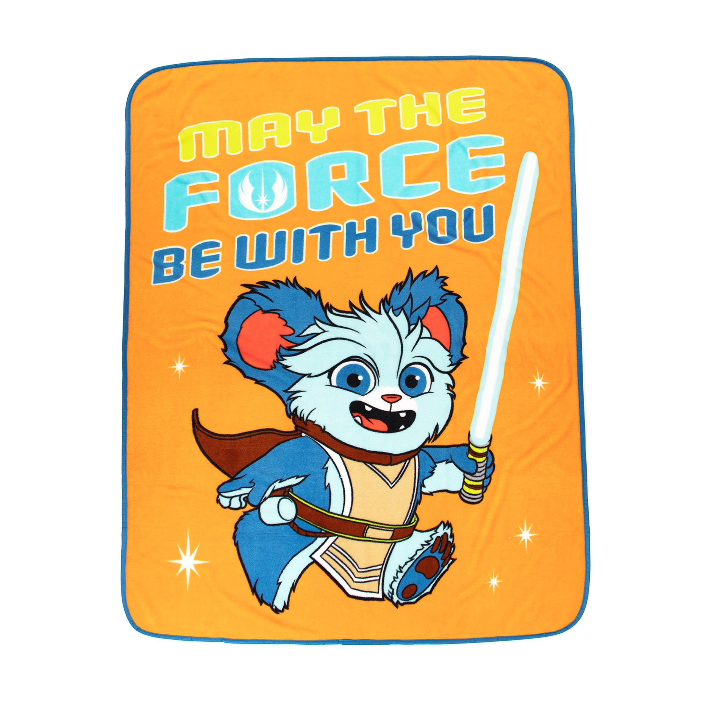 Young Jedi Adventures Kids Throw, 46 x 60, Microfiber, Yellow, Star Wars