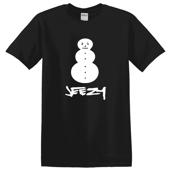 Young Jeezy Snowman Graphic Casual Hip Hop T-Shirt