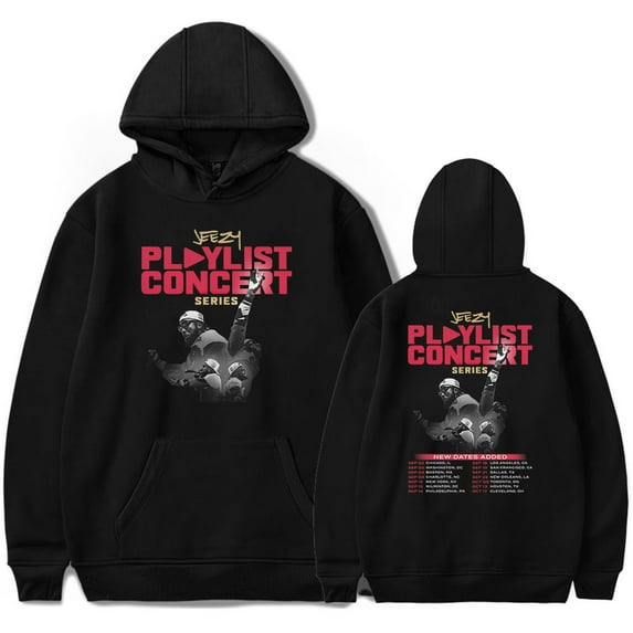 Young Jeezy The Playlist Concert Tour 2024 Merch Hoodie Men/Women Winter Long Sleeve Sweatshirt Pullover Streetwear