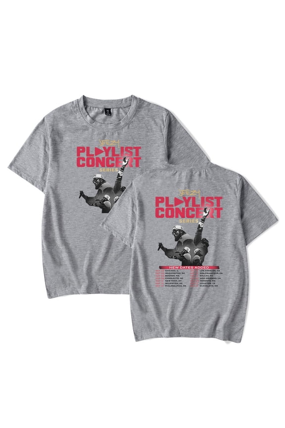 Young Jeezy The Playlist Concert Tour 2024 T-Shirt Merch Summer For Women/Men Unisex Short Sleeve Tshirt Streetwear
