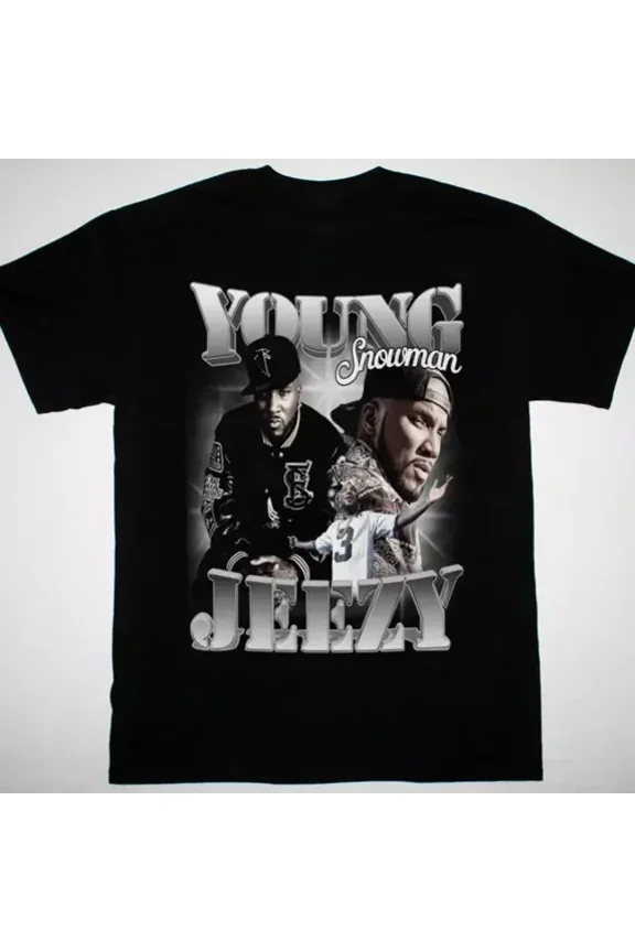 Young Jeezy rapper collage black T-shirt All sizes