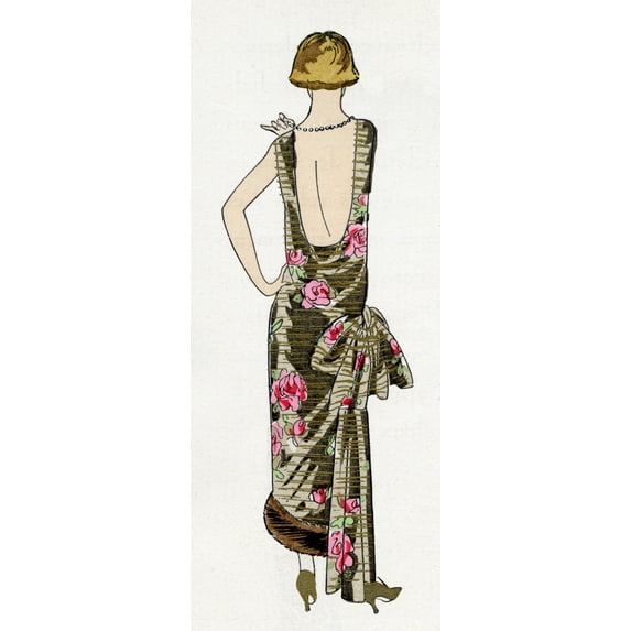 Young Lady In Backless Evening Gown By Premet Poster Print By Mary Evans Picture Library (24 X 36)
