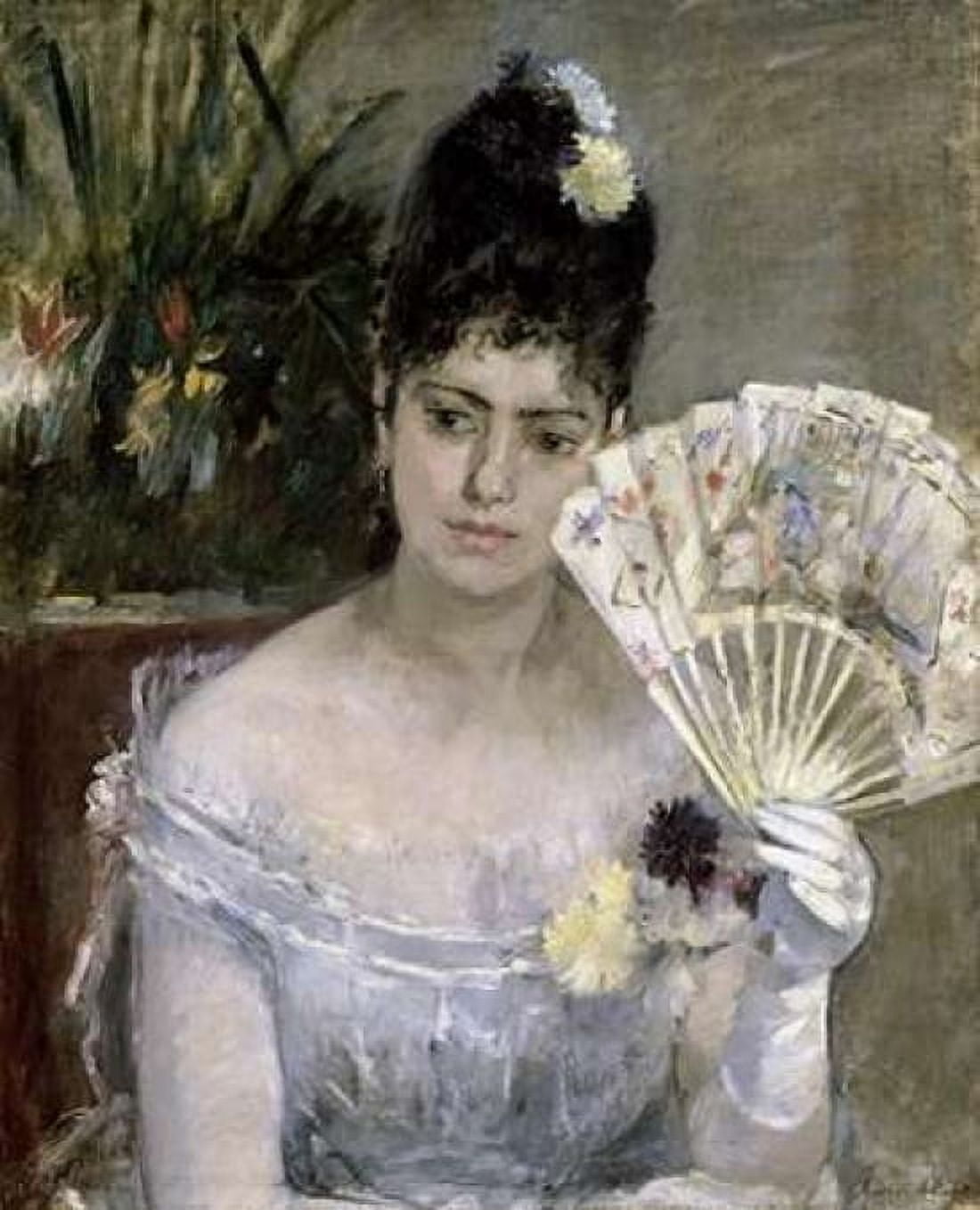 Young Lady at a Ball Canvas Art - Berthe Morisot (20 x 24)