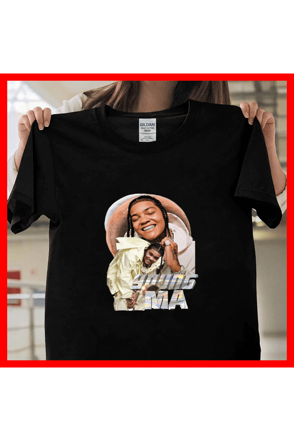 Young MA Rapper Graphic Vintage Hip Hop Music Retro Aesthetic Fan Gift T0499 Unisex Graphic T-Shirt Soft Cotton, Sizes S-5XL