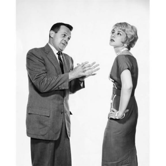Young Man Arguing with a Young Woman Poster Print - 18 x 24 in.