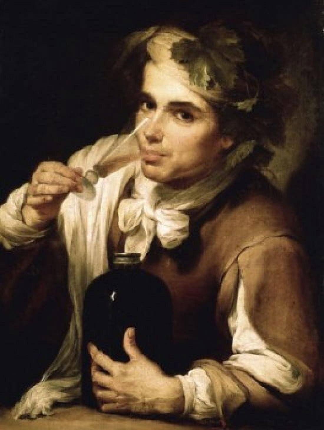 Young Man Drinking Bartolome Esteban Murillo (Attributed) (1617-1682Spanish) National Gallery London Canvas Art - Bartolome Esteban Murillo (18 x 24)