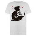 thumbnail image 1 of Young Man In Front Of A Laptop  Tee Men's -Image by Shutterstock, 1 of 2