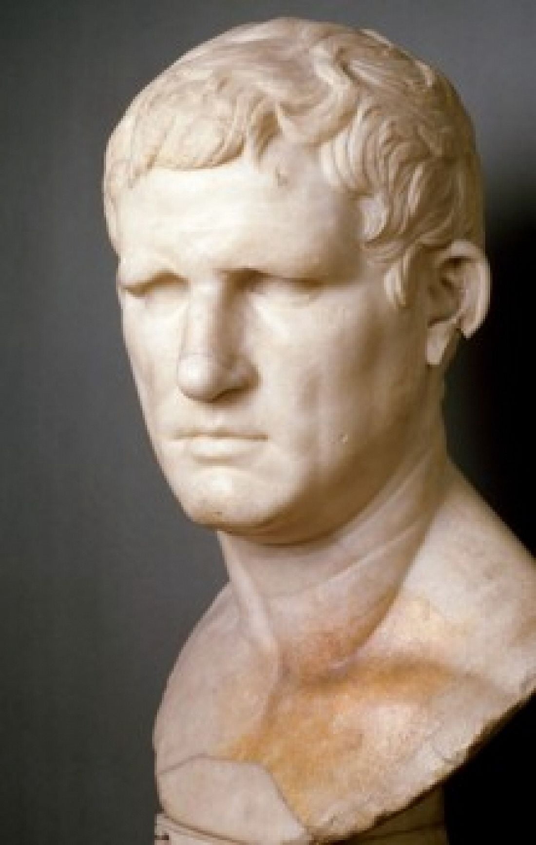 Young Man of Herculaneum bust France Paris Musee du Louvre Canvas Art - (24 x 36)