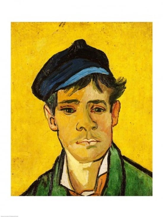 Young Man with a Hat 1888 Canvas Art - Vincent Van Gogh (24 x 36)