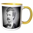 thumbnail image 1 of 3drose, Young Mark Twain Stereoview, 15oz Two-tone Yellow Mug, 1 of 6