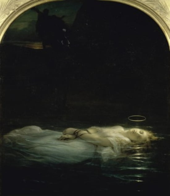 The Young Martyr (La Jeune Martyre) 19th C Paul Delaroche (1797-1856French) Oil on Canvas Musee du Louvre Paris Canvas Art - Paul Delaroche (18 x 24)