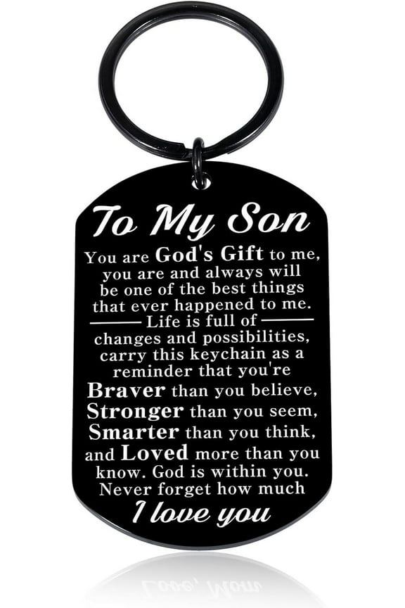 Young Men Gifts Age 20s Son Gifts from Mom To My Son Keychain Valentines Gifts for Young Men Birthday Gifts for Adult Son Grown Son Christmas Gift Ideas for Stepson Gifts for 19 Year Old Boy
