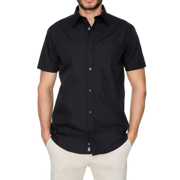 Young Men's Short Sleeve Dress Shirt - Walmart.com