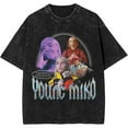thumbnail image 1 of Young Miko 2025 Merch Washed T-shirt Retro Popular Short-sleeved Unisex Summer Street Wear, 1 of 2
