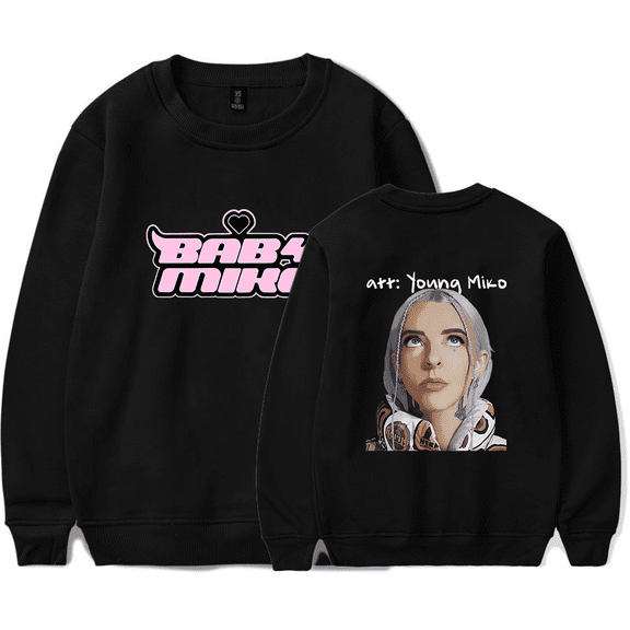 Young Miko Merch Baby Miko Sweatshirt Men Women Fashion Hoodie Unisex Men Women Rapper Summer Long Sleeve Hoodies Casual Streetwear