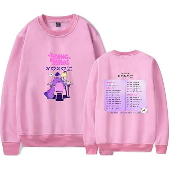 Young Miko Merch Long-sleeved Fun Trendy Pullovers Men And Women Casual Sweatshirts Street Wear