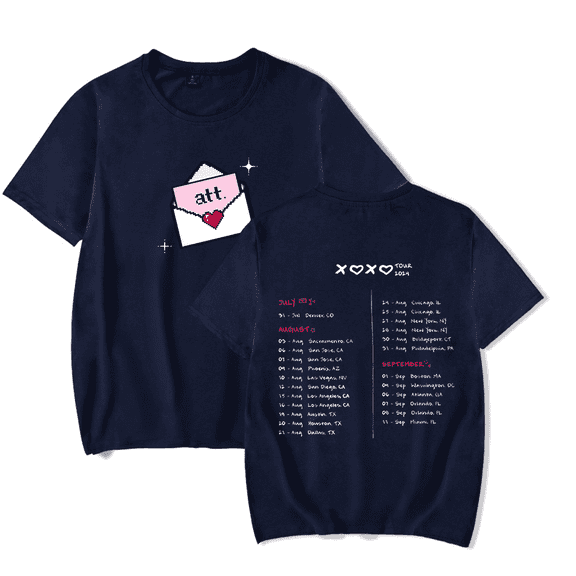 Young Miko Merch T-Shirt XOXO Tour 2024 T Shirt Att Album For Fan Cut Logo Tee Unisex Casual Short Sleeve Tees Top