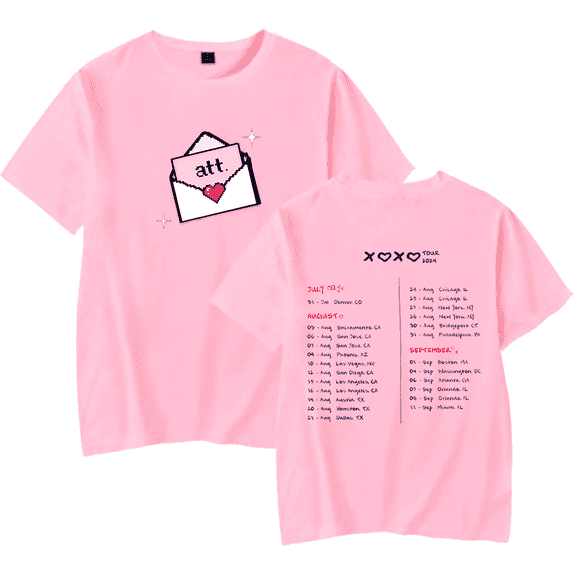Young Miko Merch T-Shirt XOXO Tour 2024 T Shirt Att Album For Fan Cut Logo Tee Unisex Casual Short Sleeve Tees Top