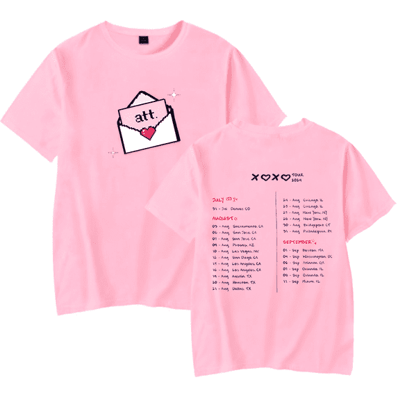 Young Miko Merch T-Shirt XOXO Tour 2024 T Shirt Att Album For Fan Cut Logo Tee Unisex Casual Short Sleeve Tees Top