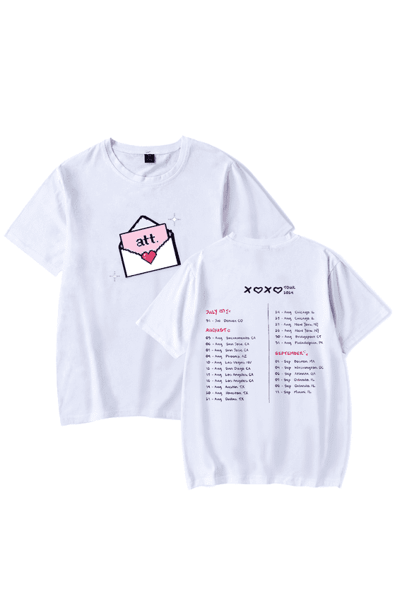Young Miko Merch T-Shirt XOXO Tour 2024 T Shirt Att Album For Fan Cut Logo Tee Unisex Casual Short Sleeve Tees Top