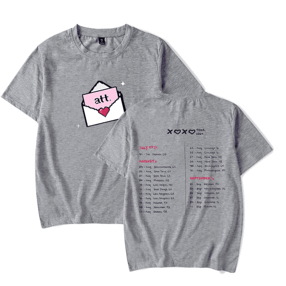 Young Miko Merch XOXO Tour 2024 T-Shirt Att Album Fashion Cool Unisex HipHop Rapper Fans Merch Suit Unisex Casual Short Sleeve Top Tees