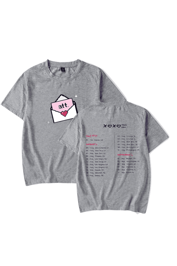 Young Miko Merch XOXO Tour 2024 T-Shirt Att Album Fashion Cool Unisex HipHop Rapper Fans Merch Suit Unisex Casual Short Sleeve Top Tees