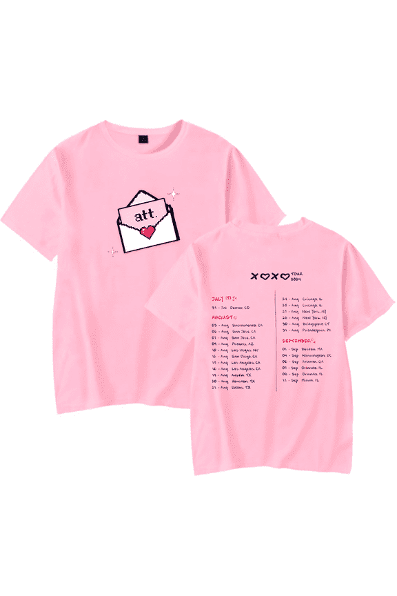 Young Miko Merch XOXO Tour 2024 T-Shirt Att Album Fashion Cool Unisex HipHop Rapper Fans Merch Suit Unisex Casual Short Sleeve Top Tees