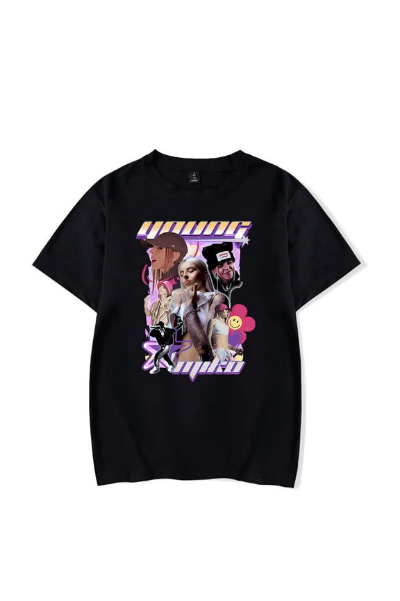 Young Miko T-Shirt Merch Rapper Hiphop Fashion Women/Men Unisex Summer O-neck Short Sleeve Tshirt Streetwear Top Tee