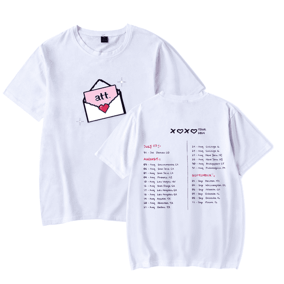 Young Miko XOXO Tour 2024 Merch Short Sleeve T-shirt Unisex Fashion Crew Neck Top