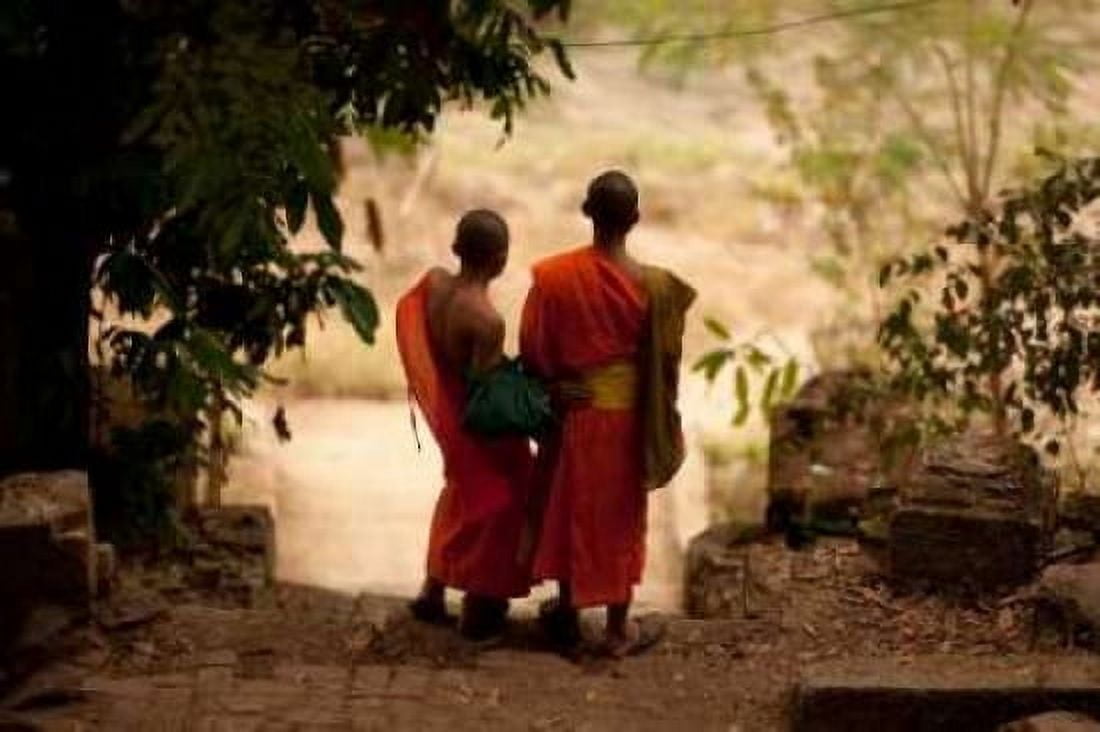 Young Monks Canvas Art - Erin Berzel (24 x 36)
