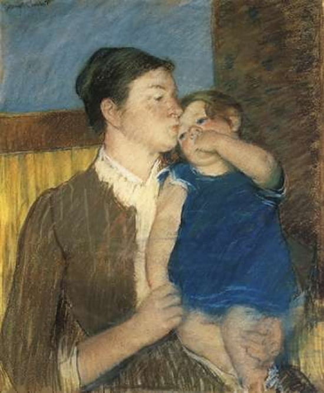 Young Mother 1888 Canvas Art - Mary Cassatt (24 x 30)