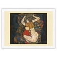 thumbnail image 1 of Young Mother (Junge Mutter) - From an Original Color Painting by Egon Schiele c.1914 - Japanese Unryu Rice Paper Art Print 24 x 32 in, 1 of 4