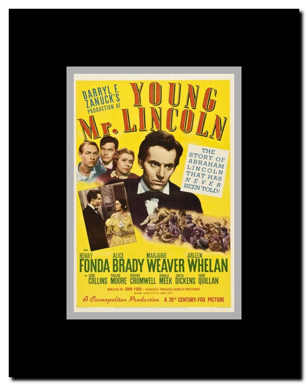 Young Mr. Lincoln Framed Movie Poster