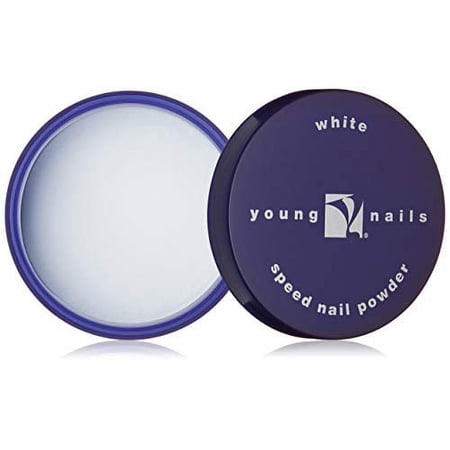 Young Nails Acrylic Speed Powder, White, 85 Gram