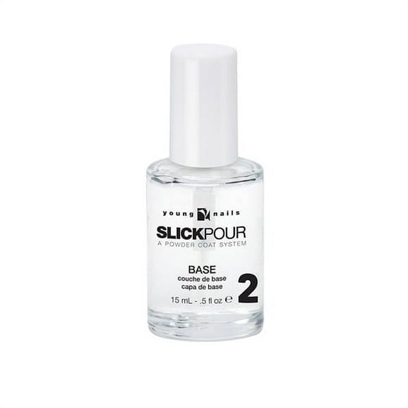 Young Nails Slick Pour Powder Coat System "Step 2 Base" 0.5 oz