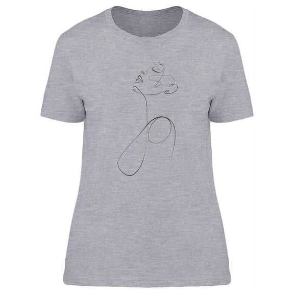 Young Nude Woman T-Shirt Women -Image by Shutterstock, Female x-Large