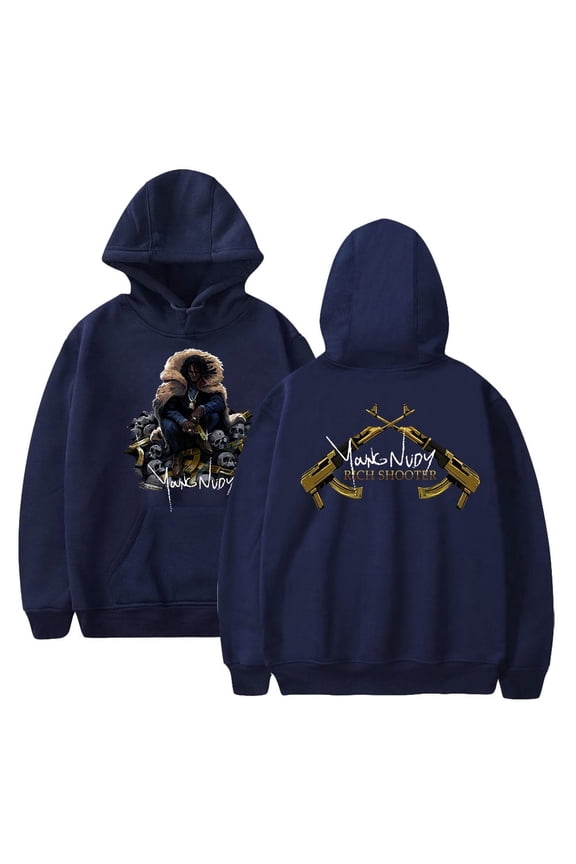 Young Nudy Hoodie Rapper HipHop Rich Shooter Hoodies Women Men Long Sleeve Pullover